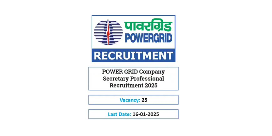 POWER GRID Company Secretary Professional Recruitment 2025