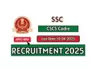 SSC CSCS Cadre Recruitment 2025 - Apply Online
