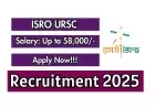 ISRO URSC Recruitment 2025 - JRF & RA Positions