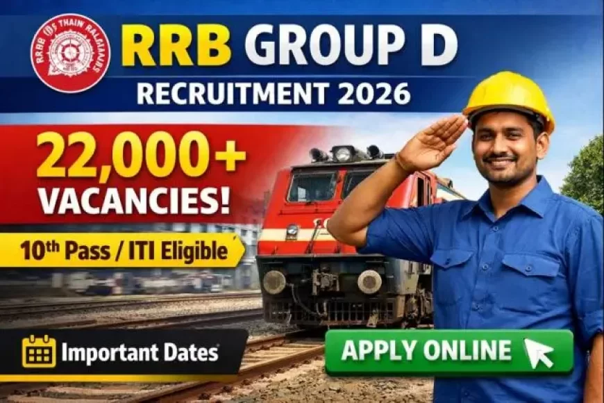 RRB Group D 2026 Alert for 22000 New Vacancies