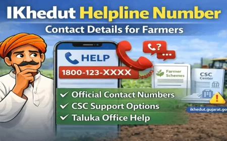 iKhedut Portal Helpline Number 2026: Official Contact Details for Gujarat Farmers