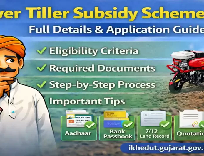 પાવર ટીલર સબસિડી યોજના 2026: ખેડૂતોને મળશે મોટી રાહત, અહીંથી કરો અરજી