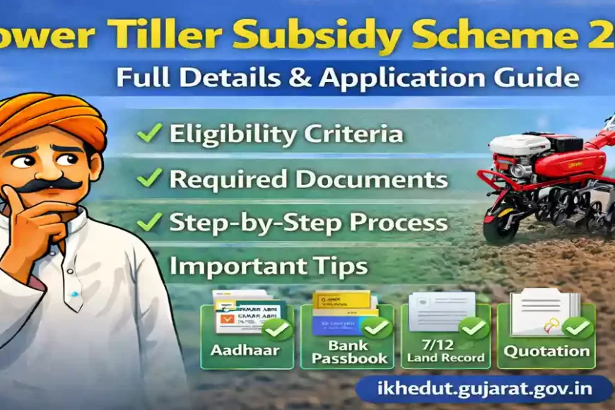 પાવર ટીલર સબસિડી યોજના 2026: ખેડૂતોને મળશે મોટી રાહત, અહીંથી કરો અરજી